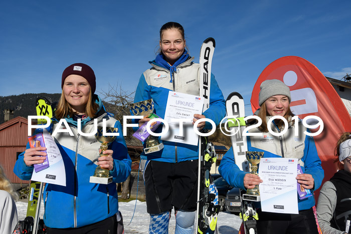 Münchner Schülermeisterschaft Riesenslalom 22.02.2020