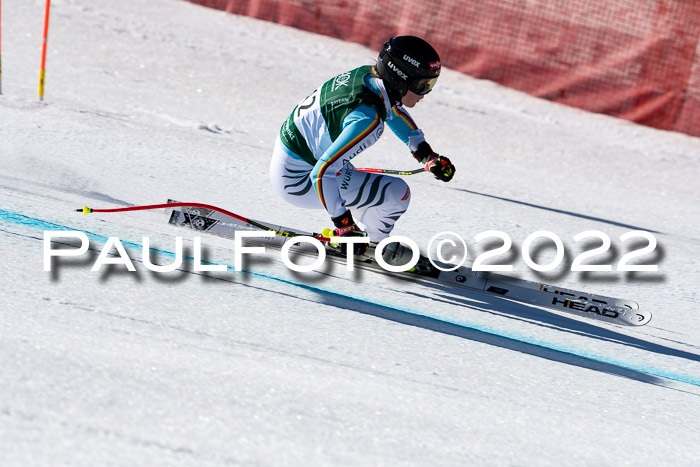 FIS, Int. Dt. Meisterschaft Training 1 +2 Abfahrt, Damen + Herren 20.03.2022