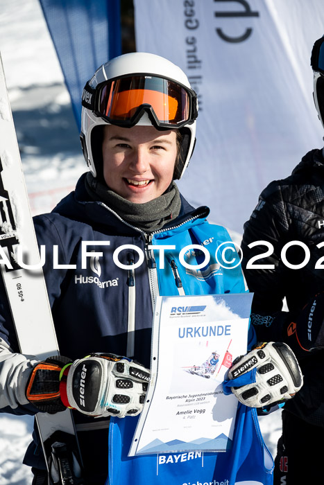 FIS Riesenslalom, Damen, Bayerische  + Jugendmeistersachaft 09.02.2023