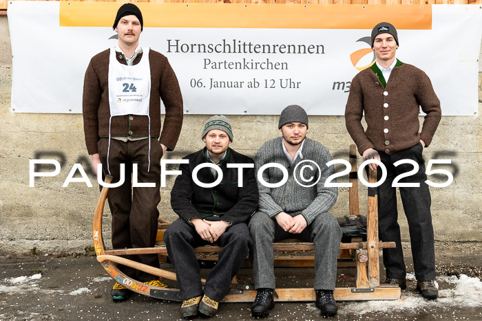 54. Hornschlittenrennen Partenkirchen, 06.01.2025