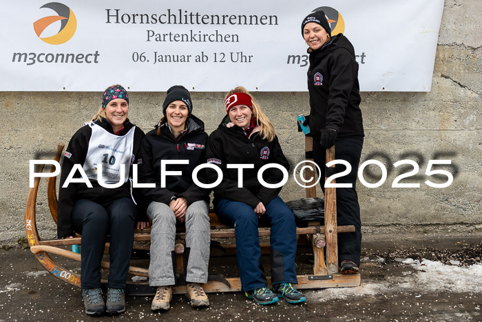 54. Hornschlittenrennen Partenkirchen, 06.01.2025