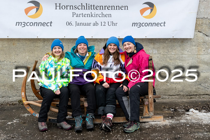 54. Hornschlittenrennen Partenkirchen, 06.01.2025