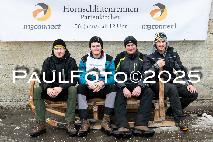 54. Hornschlittenrennen Partenkirchen, 06.01.2025