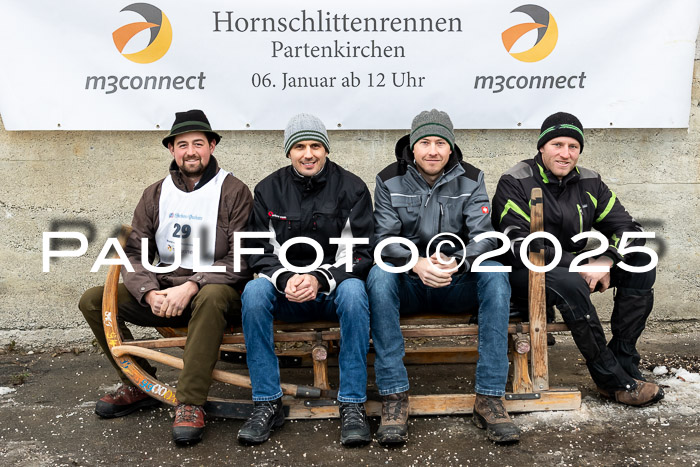 54. Hornschlittenrennen Partenkirchen, 06.01.2025