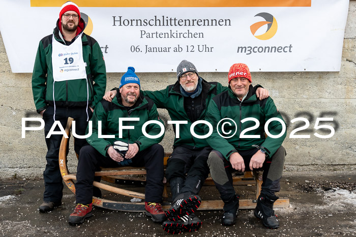 54. Hornschlittenrennen Partenkirchen, 06.01.2025