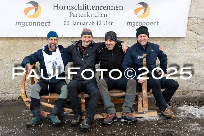 54. Hornschlittenrennen Partenkirchen, 06.01.2025