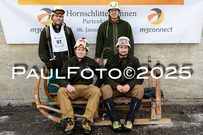 54. Hornschlittenrennen Partenkirchen, 06.01.2025