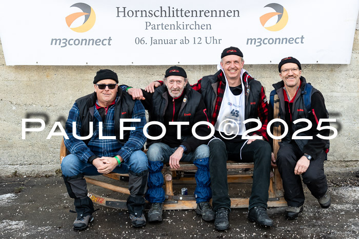 54. Hornschlittenrennen Partenkirchen, 06.01.2025