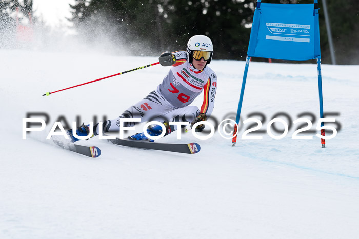 FIS Riesenslalom, Damen + Herren, Deutsche Jugendmeistersachaft 24.01.2025